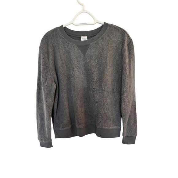 No Boundaries Gray Fleece Pullover Sweatshirt Size M - Picture 1 of 7